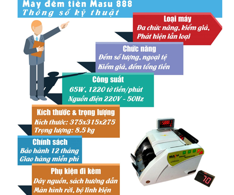Máy đếm tiền với nhiều tính năng đa dạng nổi bật