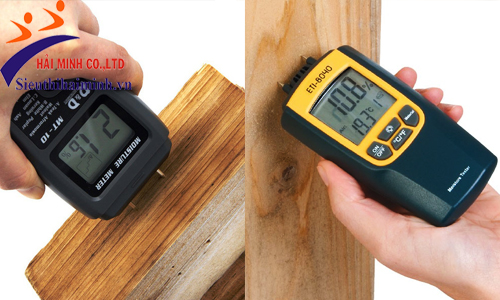 Máy đo độ ẩm gỗ kiểm tra độ ẩm của gỗ