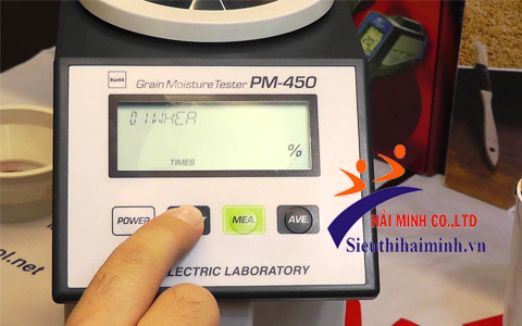 Sử dụng máy đo độ ẩm nông sản Kett PM-450 dễ dàng