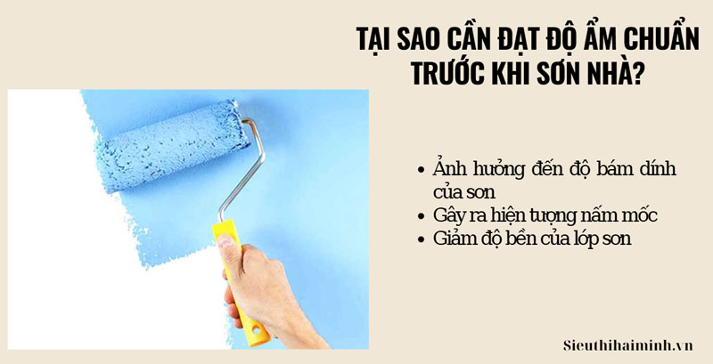 Tại sao cần đạt độ ẩm chuẩn trước khi sơn nhà?