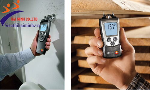 Máy đo độ ẩm vật liệu dùng để đo độ ẩm gỗ và các loại vật liệu xây dựng