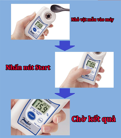 cách dùng máy đo độ mặn