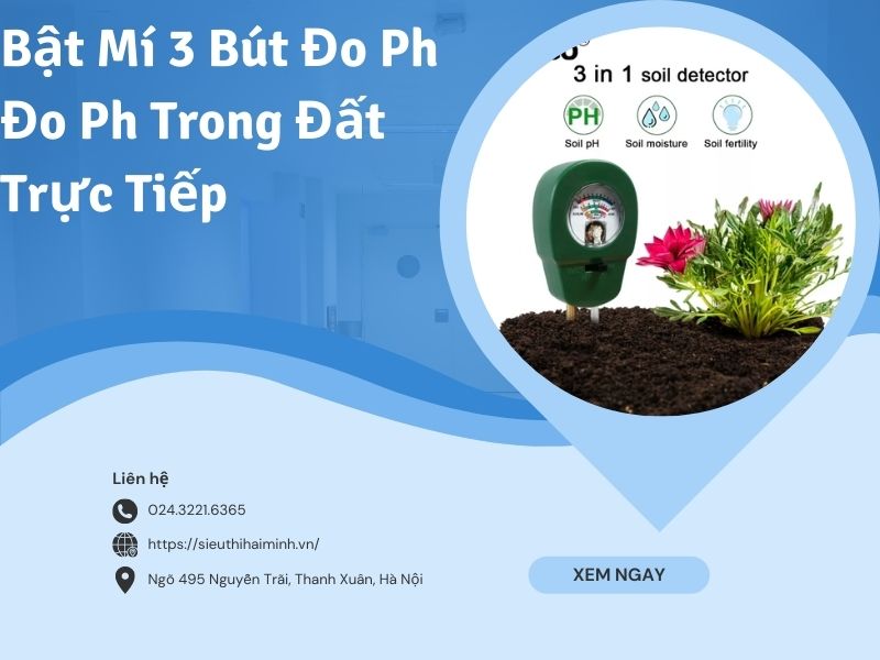 Bật Mí 3 Bút Đo Ph Đo Ph Trong Đất Trực Tiếp