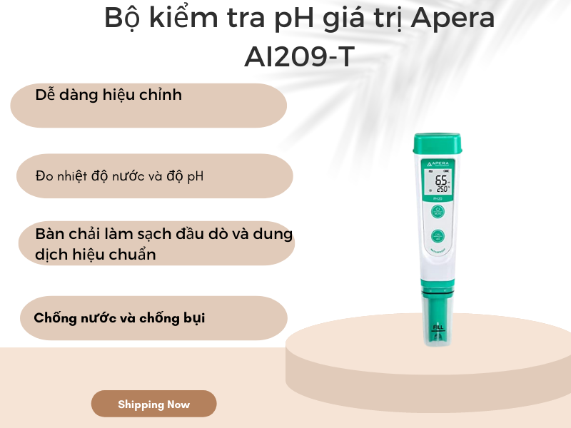 Bộ kiểm tra pH giá trị Apera AI209-T
