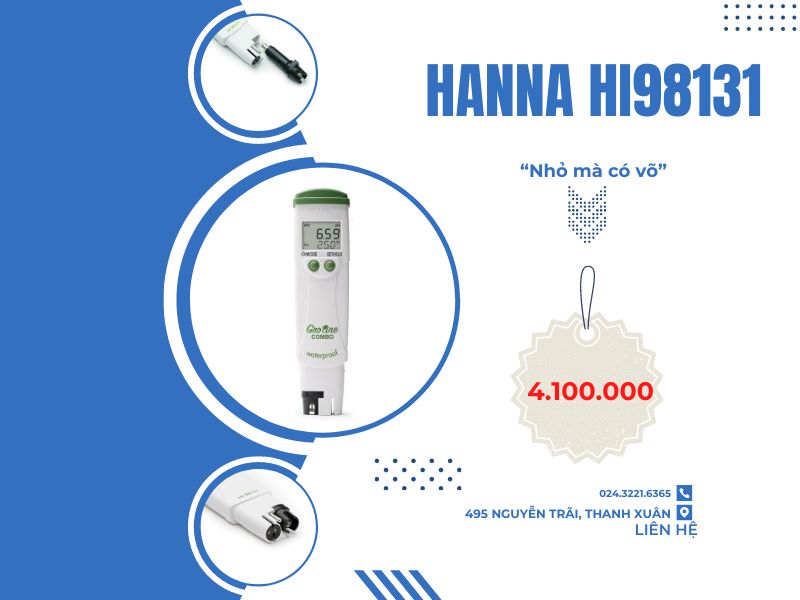 Bút đo pH Hanna HI98131