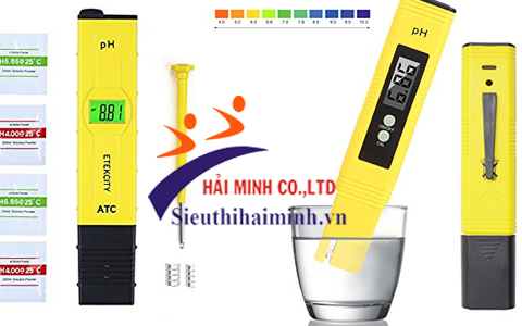 Máy đo độ pH xác định nồng độ pH của nước, dung dịch