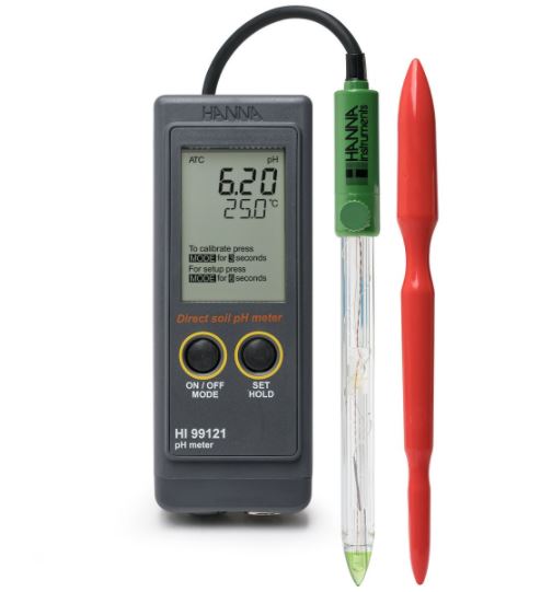 Cách sử dụng máy đo pH đất HANNA HI99121