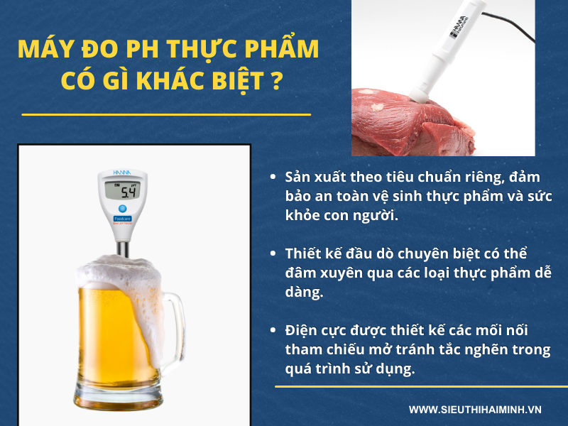 Máy đo pH thực phẩm có gì khác biệt so với các dòng đo pH khác