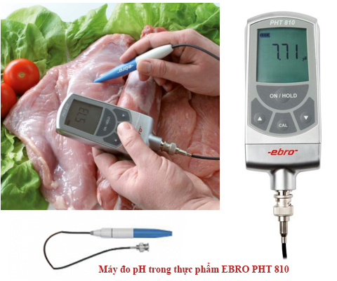 Máy đo pH trong thực phẩm EBRO PHT 810