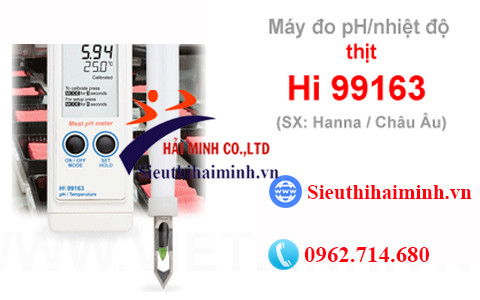 Máy đo pH cầm tay Hanna HI99163 dòng sản phẩm tiên tiến