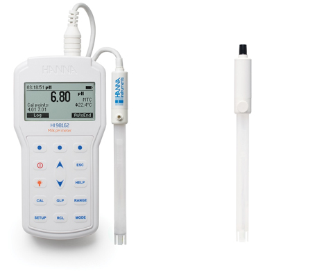 Máy đo pH,Nhiệt Độ Trong Sữa HI98162 chất lượng