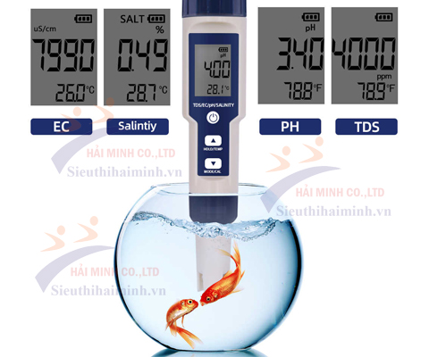 Máy đo ph sử dụng trong việc xác định độ pH của môi trường nước