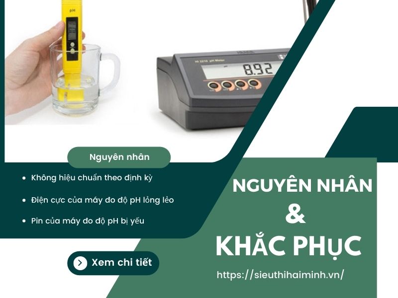 Nguyên nhân và khắc phục thiết bị đo ph cho sai số