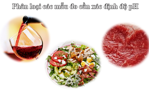 Phân loại mẫu đo cần xác định độ pH