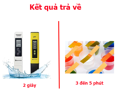 Sự khác biệt giữa 2 phương pháp xác định độ ph bằng máy đo ph và giấy quỳ tím