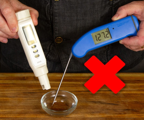 Thực hiện phép đo pH ở nhiệt độ không chính xác