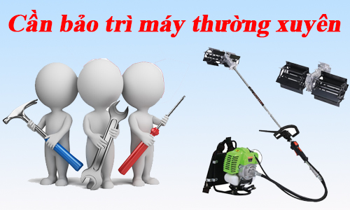 Bảo trì máy xạc cỏ thường xuyên nâng cao độ bền