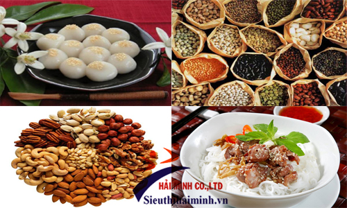 Các món ăn đa dạng được chế biến từ bột nước