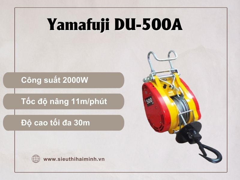 Máy tời điện 500kg Yamafuji DU-500A (Taiwan)