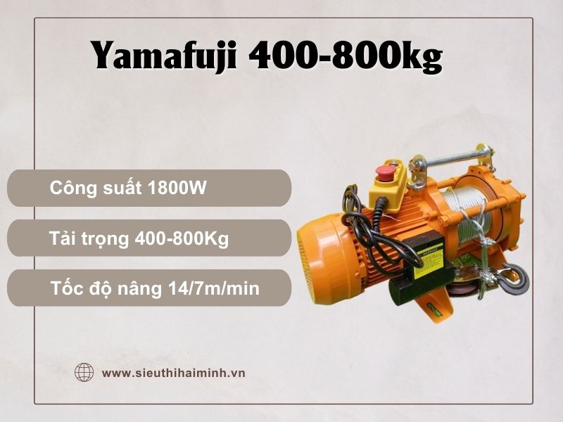Máy tời điện YAMAFUJI 400-800KG