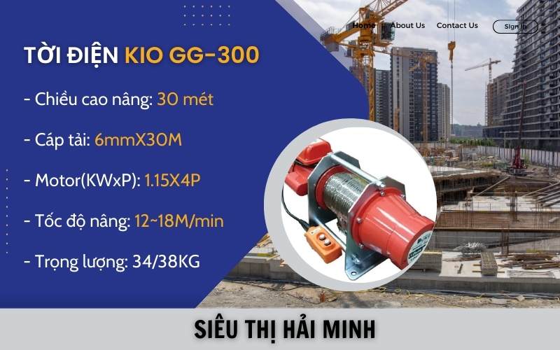 Tời treo KIO GG-300