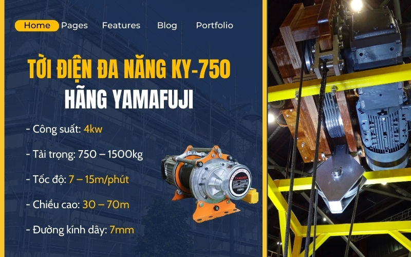 Tời đa năng KY-750 hãng Yamafuji