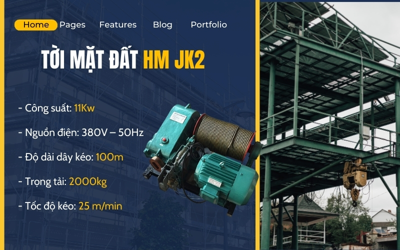 Tời mặt đất HM JK2