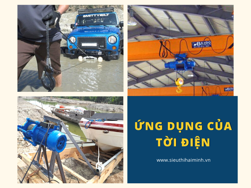 ứng dụng của máy tời điện
