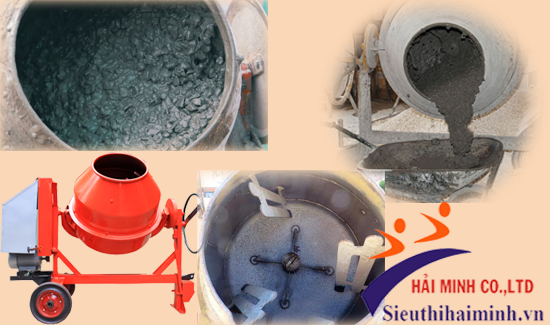 Máy trộn bê tông với thiết kế chắc chắn, khả năng trộn đều cho năng suất cao