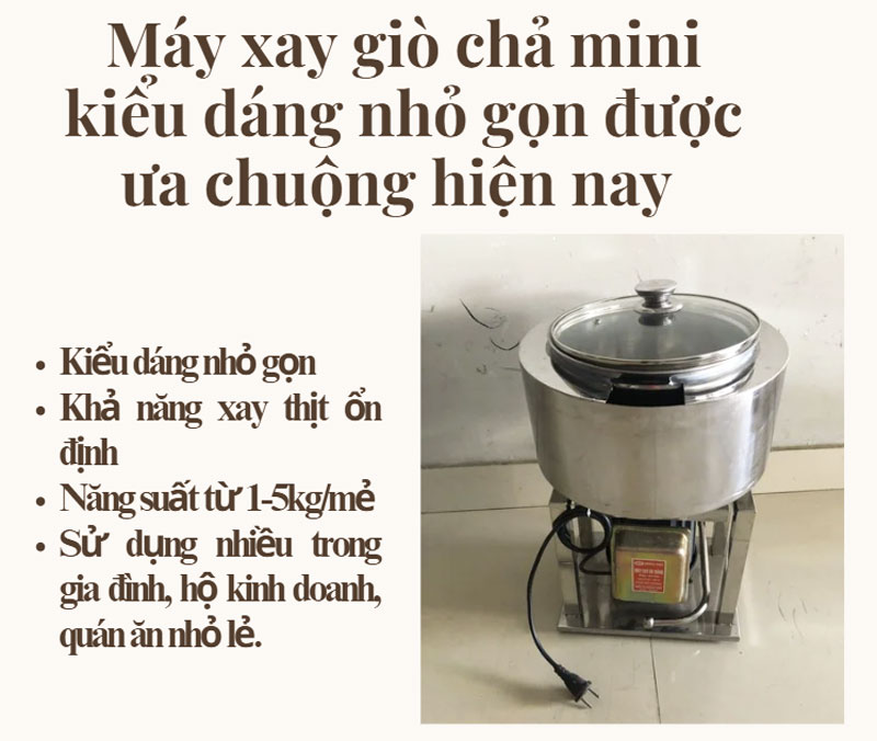 Máy xay làm giò chả gia đình