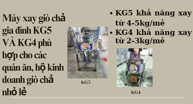Phân biệt các loại máy xay giò chả gia đình thông dụng nhất