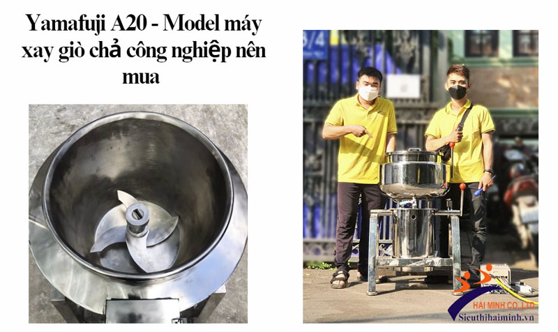 Yamafuji A20 - Model máy xay giò chả công nghiệp nên mua 