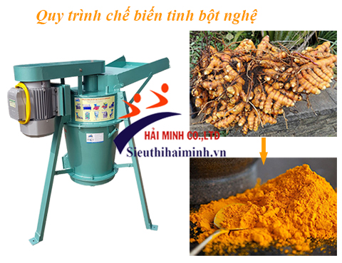 quy trình chế biến tinh bột nghệ
