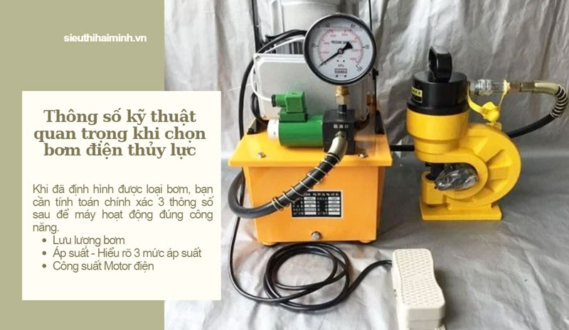 Cách chọn mua máy bơm điện thủy lực phù hợp