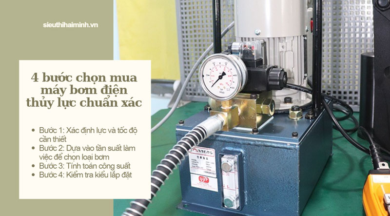 Cách chọn mua máy bơm điện thủy lực phù hợp