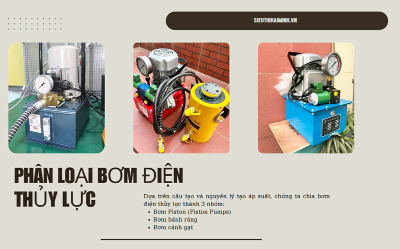 Phân loại bơm điện thuỷ lực chi tiết, nên dùng loại nào?