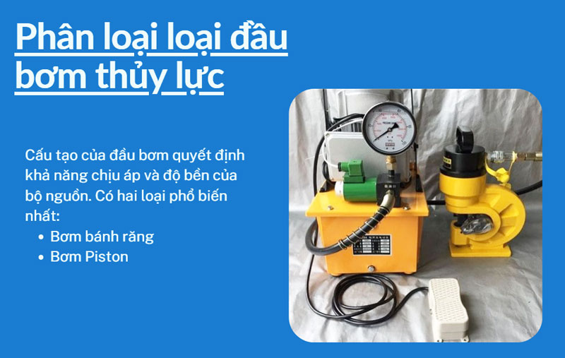 Thông số quan trọng cần lưu ý khi mua bơm điện thuỷ lực