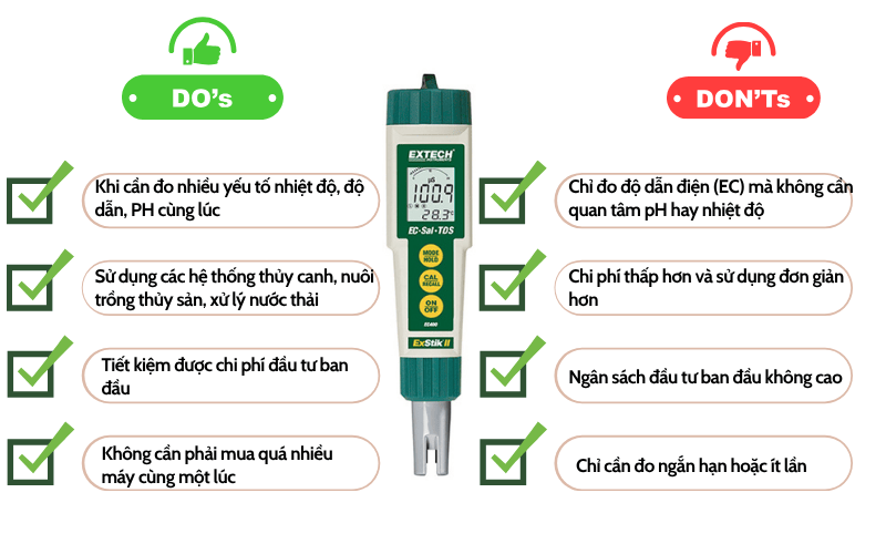 Khi nào nên chọn máy đo độ dẫn đa năng thay vì máy đo đơn chức năng