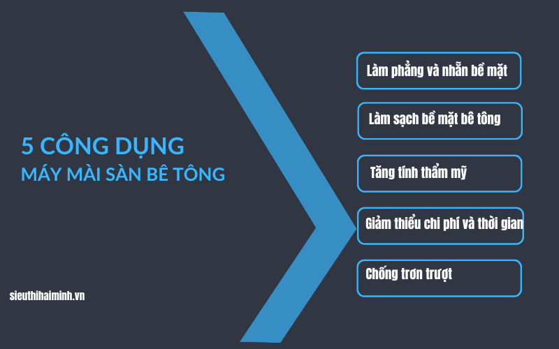 Công dụng máy mài sàn bê tông trong ngành xây dựng