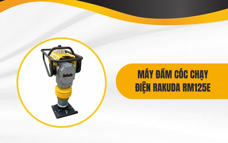Máy đầm cóc chạy điện Rakuda RM125E