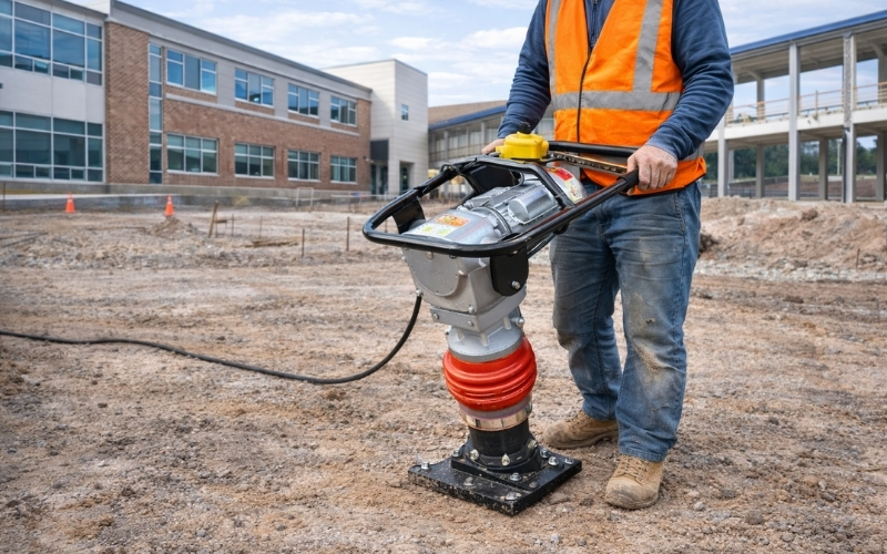 Những lưu ý khi vận hành máy đầm đất điện 