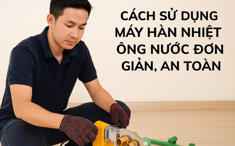 Cách sử dụng máy hàn nhiệt ống nước đơn giản, an toàn