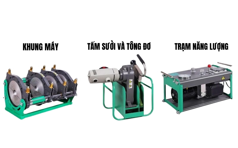 Cấu tạo máy hàn ống nhựa thủy lực