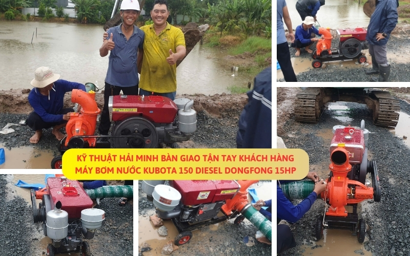 Máy bơm nước Kubota 150 Diesel DongFong 15HP