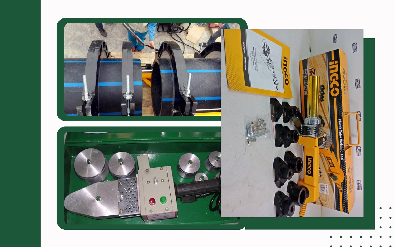 Máy hàn ống nhựa tại Hải Minh dùng được đa dạng vật liệu ống nhựa