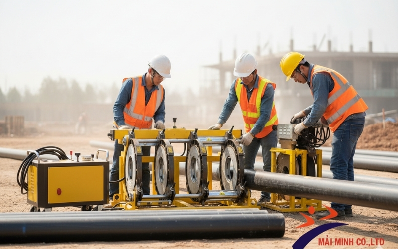 Máy hàn ống nhựa thủy lực HM90-315