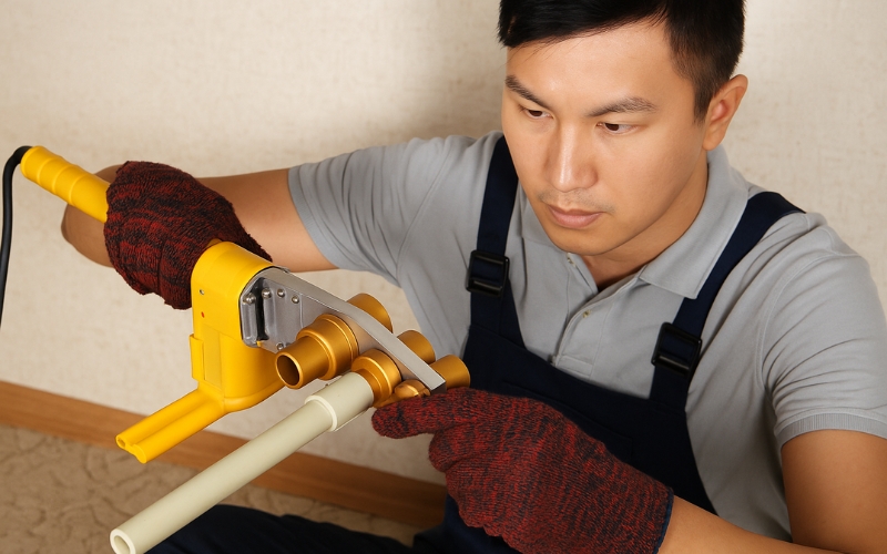 Tiến hành quá trình hàn và kết nối