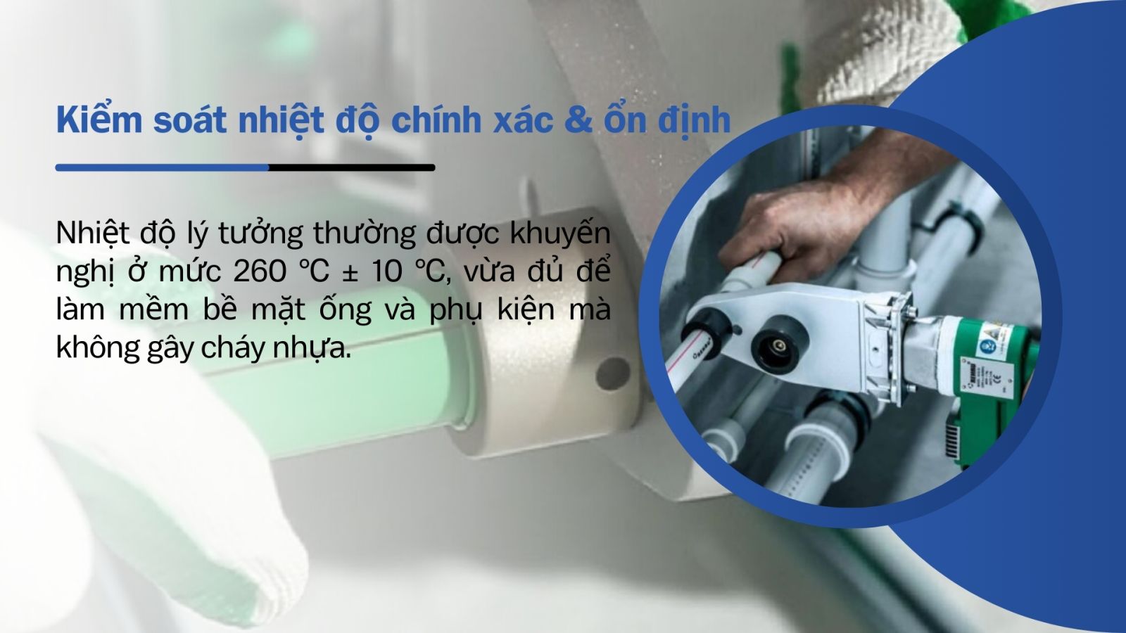 Tiêu chí chọn máy hàn ống nhựa cho ống PPR âm tường