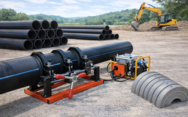 Clamp quyết định trực tiếp độ đồng tâm của mối hàn HDPE