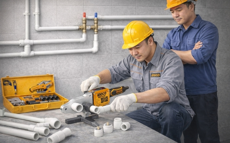 Tính năng ưu việt của máy hàn ống nhựa PTWT215002 INGCO